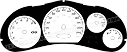 G6 kmh Gauge Face